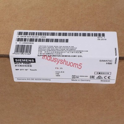 6AV6643-0CD01-1AX0 New Siemens SIMATIC Operator Panel 6AV6643-0CD01-1AX0