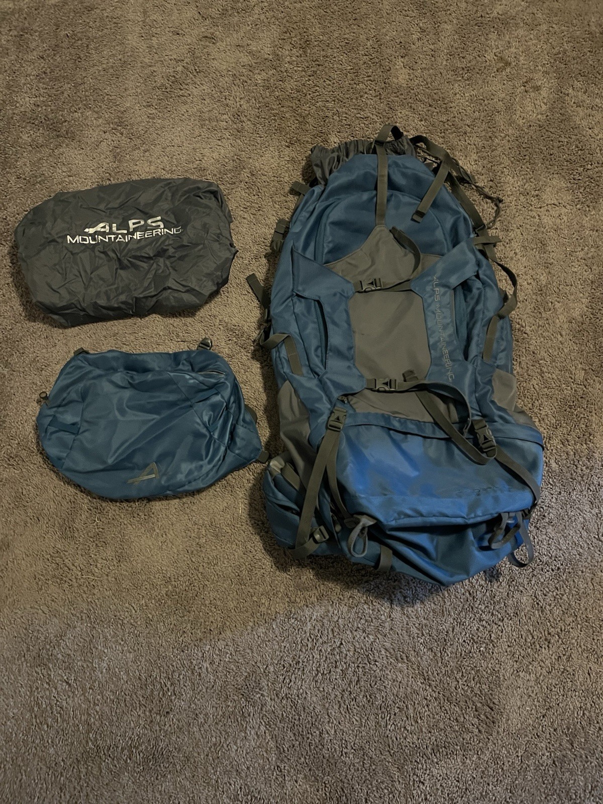 Blue Gray Nylon Padded Straps