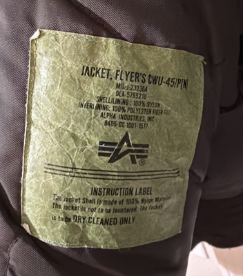 Breitling Flying Pilot Leather Jacket XL Alpha Industries Brown