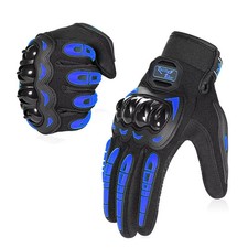 Protecting joints Motorcycle Gloves Blue Guantes Waterproof Touch Screen Full Fi