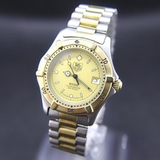 Orologio Tag Heuer Professional 964013 Quarzo Uomo Data 34mm Oro Swiss Made