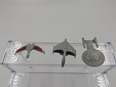 3 X 1992 Star Trek Next Generation Shreddies  Promo Plastic Star Ships 