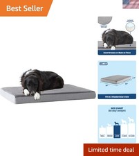 Orthopedic Memory Foam Dog Bed - Large, Washable  Cooling Comfort