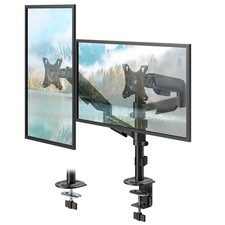 Full Motion Adjustable Dual Monitor Stand Desk Mount VESA Fits 1732 Inch