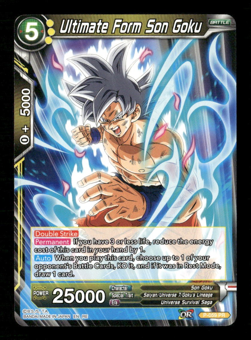 Ultimate Form Son Goku P-059 Common Mythic Booster Dragon Ball Super Near Mint