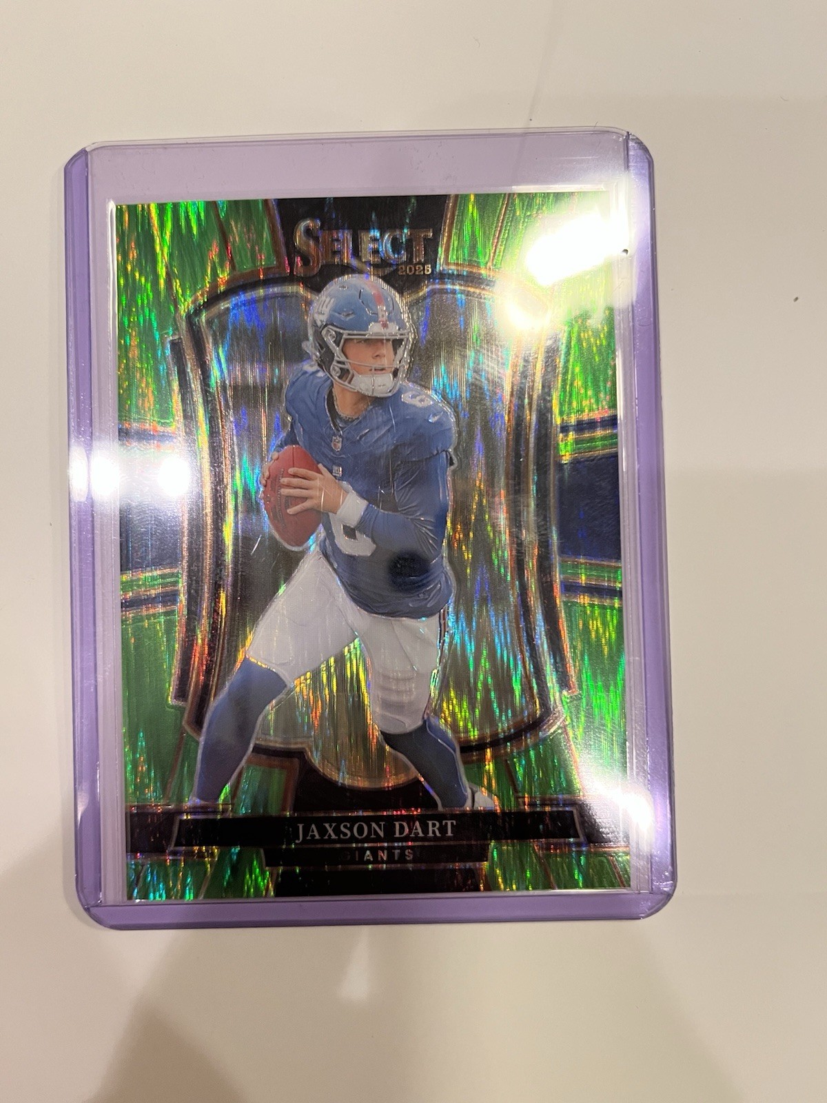 2025 Panini Select - Premier Level Jaxson Dart #193 Neon Green Shock Prizm /699