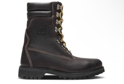Vgt timberland Brown Leather Lace-Up Combat Boots Sz 11 s-l400.jpg main image 2