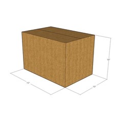 20 15x10x10 Kraft Brown Corrugated Shipping Boxes 32 ECT Single-Wall New