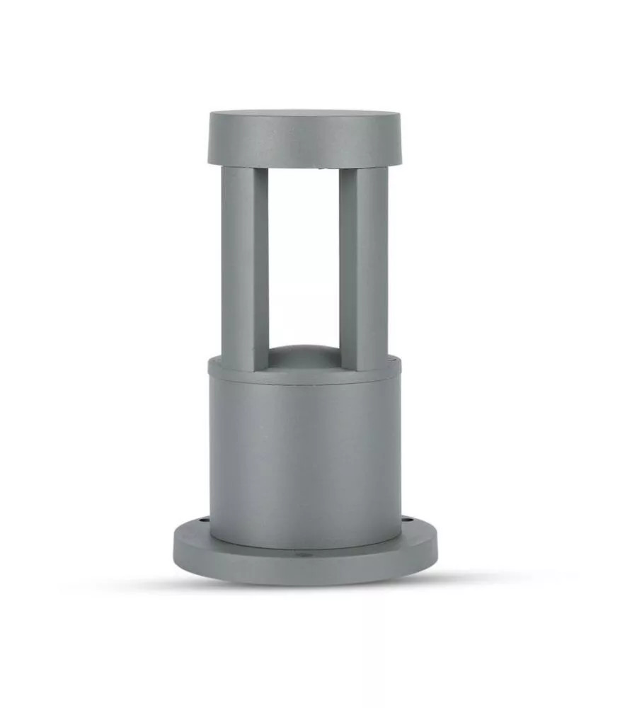 Lampada LED Giardino Grigio 25cm 4000K 10W - Offerta Lampioncino Esterno