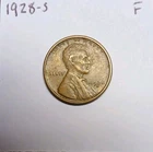 1928-S Lincoln Wheat Cent Fine San Francisco Mint
