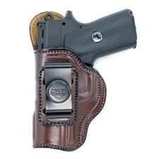 Maxx Carry IWB Leather Gun Holster for Kimber Ultra Carry II 9mm / .45 ACP | Con
