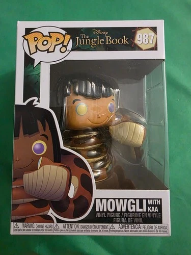 Funko Pop! Disney The Jungle Book Mowgli with Kaa 987 New Collectible Fun Gift