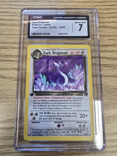 Dark Dragonair (1st Edition) graded CGC 7 for sale on eBay