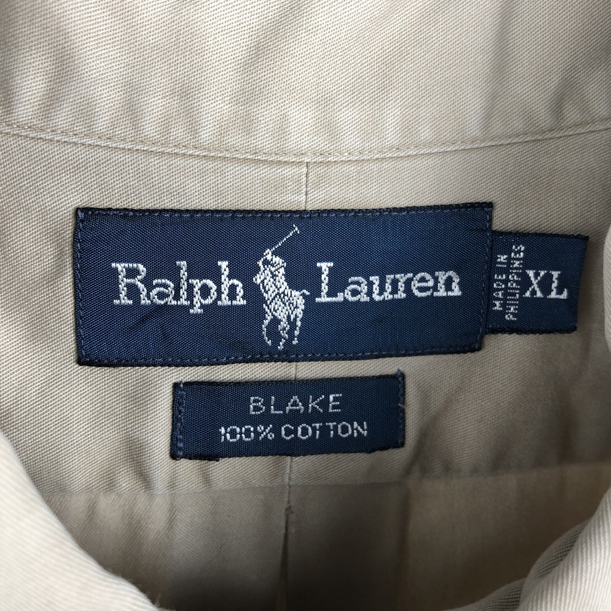 Used Ralph Lauren BLAKE long-sleeved button-down shirt men's size XL thumbnail 3