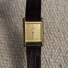 Seiko Tank Watch Women Gold Tone 1400-5039 Classic Preppy Old Money Untested