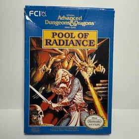 DUNGEON & DRAGONS: POOL OF RADIANCE - NES Game Box ONLY (Advanced D&D) Authentic