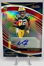 2025 Panini Absolute - Rookies Matthew Golden #158 Spectrum Red Signatures /100