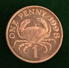 1998 1 (one) Penny Guernsey