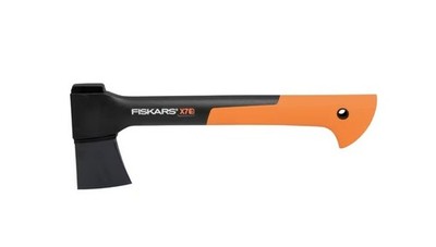 Original Fiskars Hackaxt X7 35,5 cm L Antihaftbeschichtung 1015618 Kunststoffabdeckung