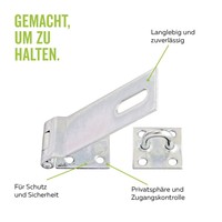 Gah-Alberts 348359 Sicherheits-ÜBerfalle Gelb Verzinkt 37X38/85 Mm