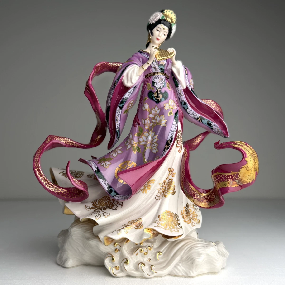 希少】FRANKLIN PORCELAIN 花の妖精 磁器製ベルコレクション 希少