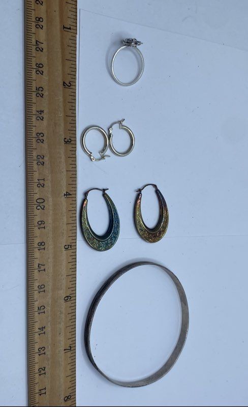 Sterling Silver Assorted Ring/Bracelet/Earring Je… - image 11
