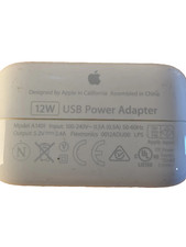 100 Genuine Original Apple iPad 4th Gen - 12W USB Power Adapter Charger A1401