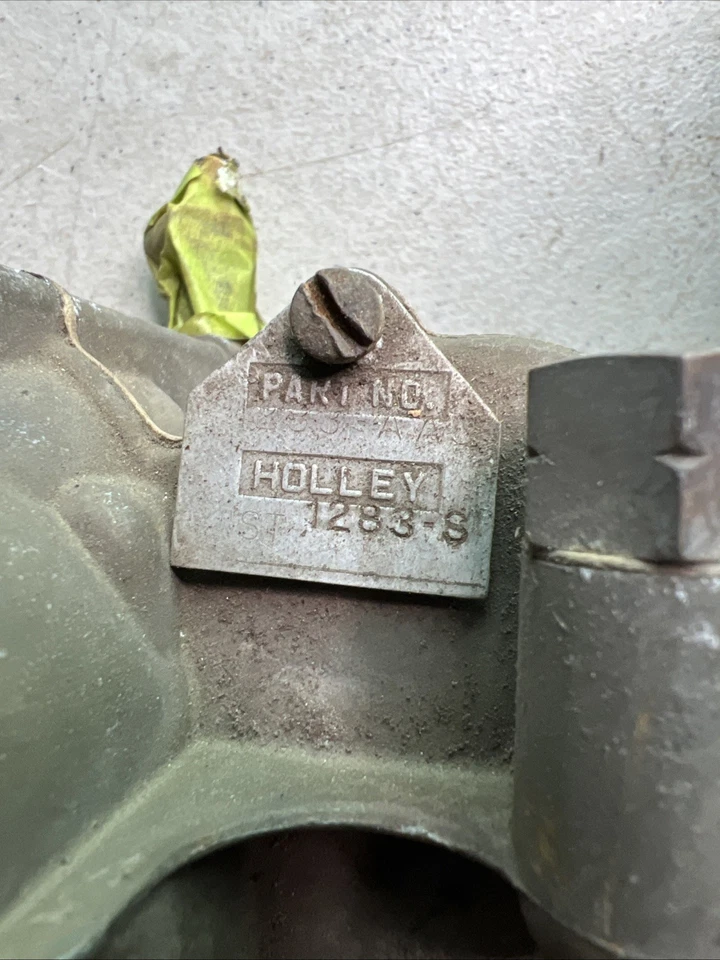 Carburador Hot Rod Holley 2HO de colección lote de 3 piezas de la vieja escuela triple Deuce Foto 2 de 4