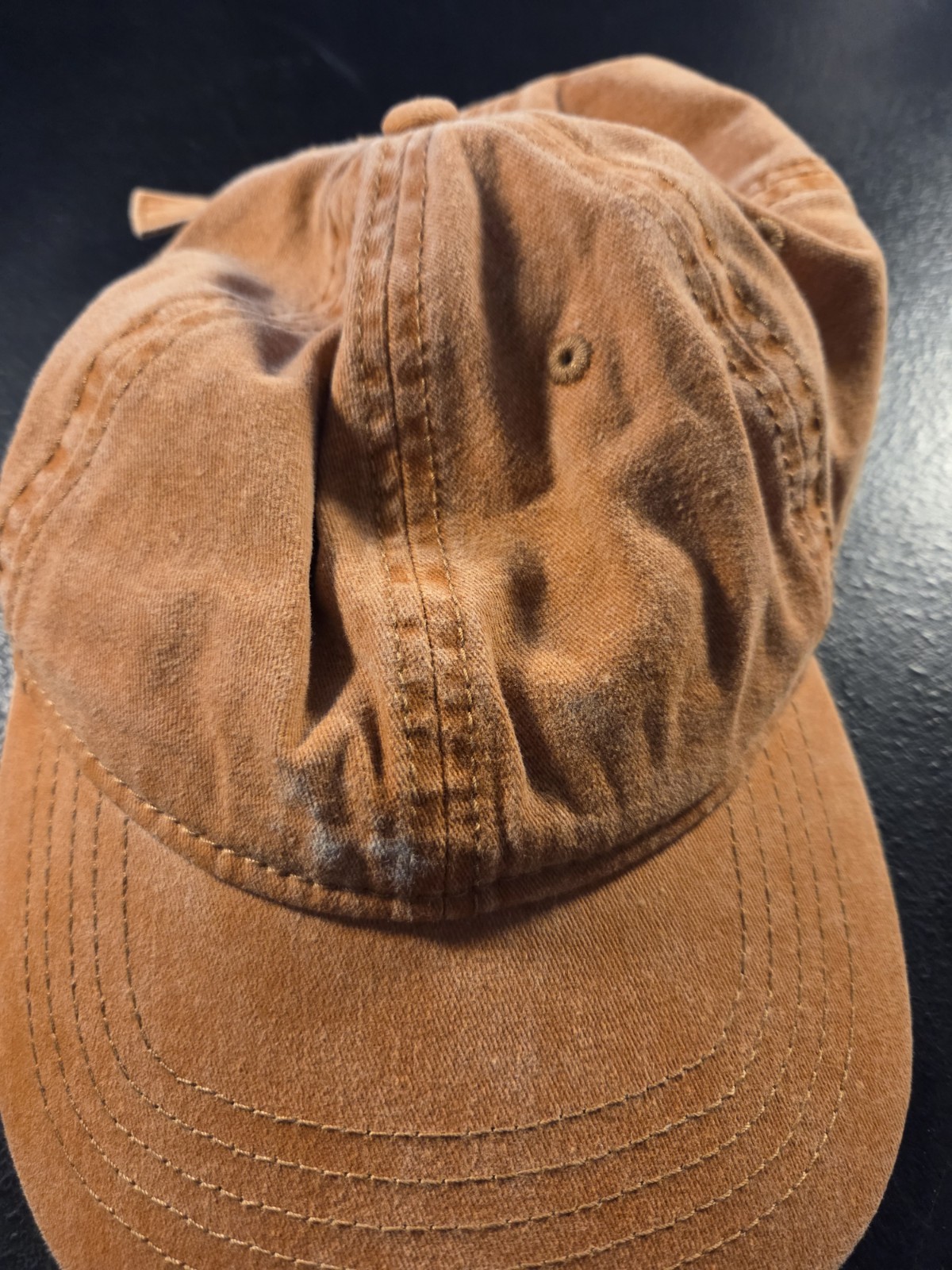 Solid Blank Red Orange  Adjustable Cap Hat - image 3