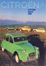 Citroen 2CV and Dyane and LNA brochure brochure Depliant 11/1979