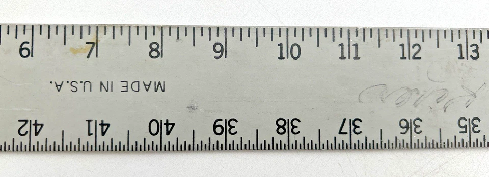 MAYES BROTHERS TOOL CO JOHNSON CITY, TENNESSEE 48" REGLA DE MEDICIÓN METAL Foto 3 de 4