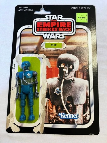 1980 Star Wars 2-1B Droid Action Figure Original Cardback #39399 Complete
