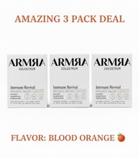 3  ARMRA Colostrum Superfood Grass-Fed Immune Supp. Blood Orange 90 Serv. Total