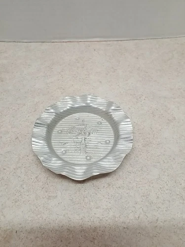 Coca Cola Original Vtg 50s Antique Advertising Aluminum Ashtray Drink Coca-Cola