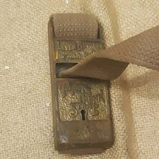 Vintage Antique Tourist's Trunk Strap Lock Luggage Lever Buckle Co Phila. PA 