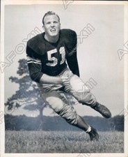 1949 Rice Institute Owls Football Hall of Fame Center Joe Watson Press Photo