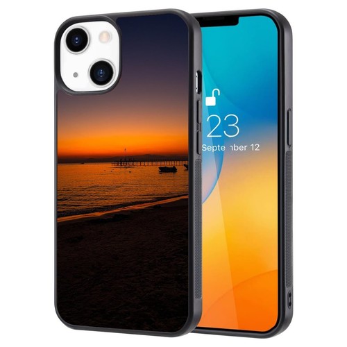 For iPhone SE XS XR Max 5 6 7 8 Plus Fitted Case Skin Beach Sunset Twilight Pier - Picture 12 of 25