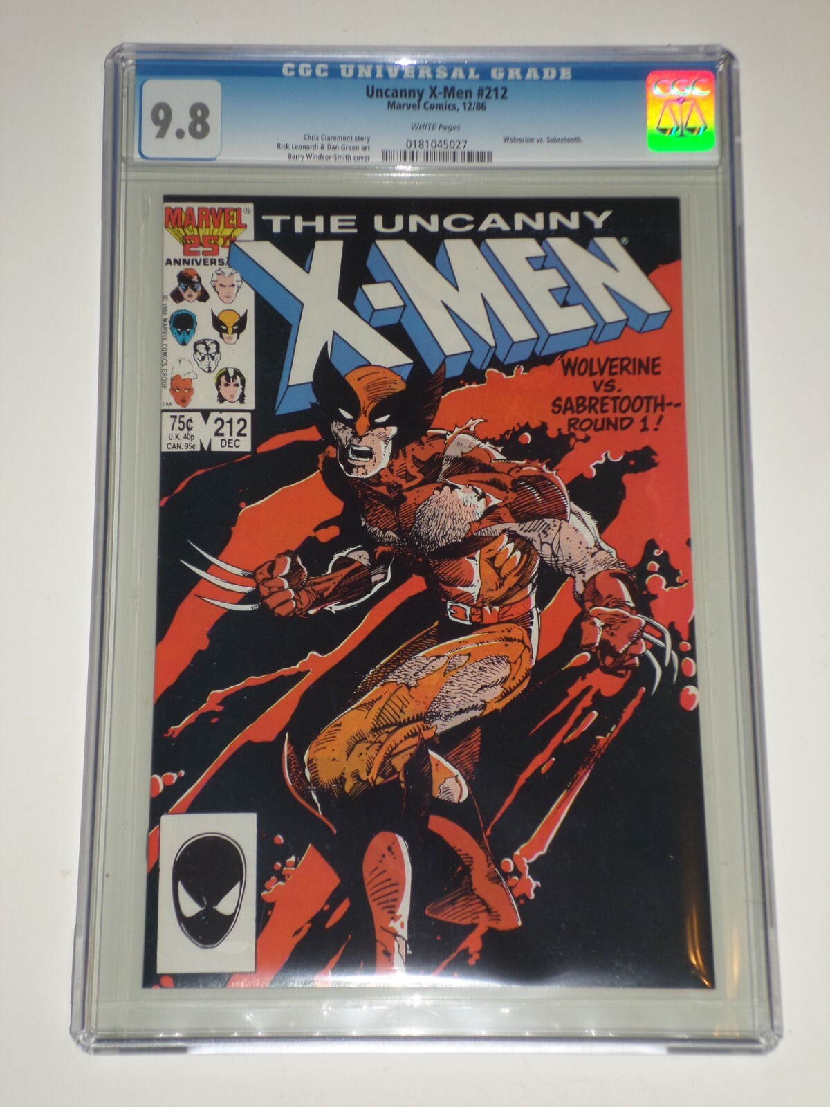 アメコミリーフ　Uncanny X-Men #212 CGC 9.2 Uncanny X-Men #212 Value - GoCollect