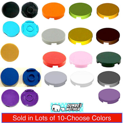 Lego 2x2 Tile Round Flat Tiles Choose Colors NEW X10 or 100
