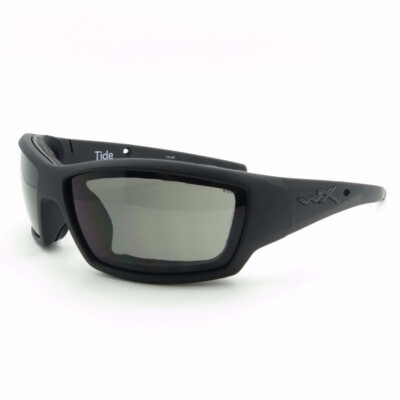 Wiley X Tide CCTID01 Matte Black Smoke Grey Sunglasses Authentic New