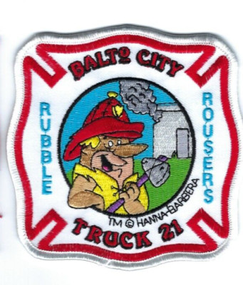 Baltimore City MD Maryland Fire Dept. Truck 21 *RUBBLE ROUSERS* patch - NEW!