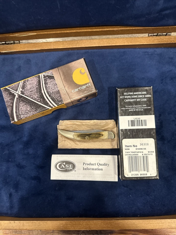 Palillo de dientes CaseXX Carhartt hueso de melaza oscura pequeño Texas 3" (610096 SS) 36308 Foto 2 de 4