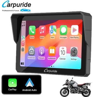 Carpuride W702 Senza Fili Schermata Carplay 7” Touchscreen Android Auto Per Moto