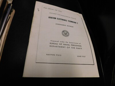 Navpers Magazine Aviation Electronics Technician 2 June 1957