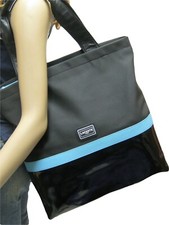 Lacoste Tote Shoulder Bag Vertical Zipped Vintage L58 Pique Chic 3 Black New