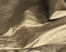 Gold Black 2tone 100 silk dupioni fabric 54 wide Sold By The Yard