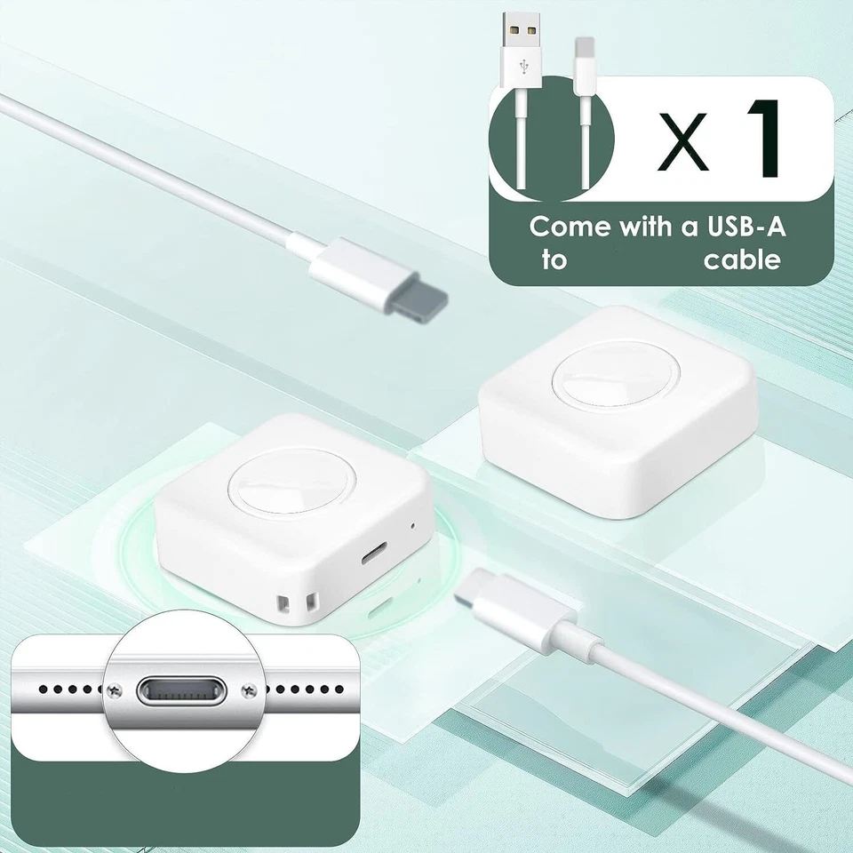 Magnetic USB Charging Cable Charger For Apple iWatch Series 3/4/5/6/SE/7/8/9 - Image 4 of 4