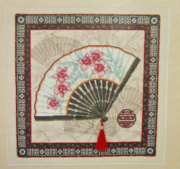 Dimensions Counted Cross Stitch Kit Oriental Fan 35170 for sale online