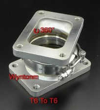 T6 To T6 Turbo Inlet V Band Stainless Steel 360 Rotation Conversion Adp Flange T6 To T6 Turbo Inlet V Band Stainless Steel 360 Rotation Conversion Adp Flange