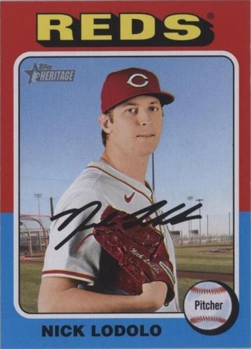2021 Topps Heritage High Number Hot Box Purple Chrome Nico Hoerner
